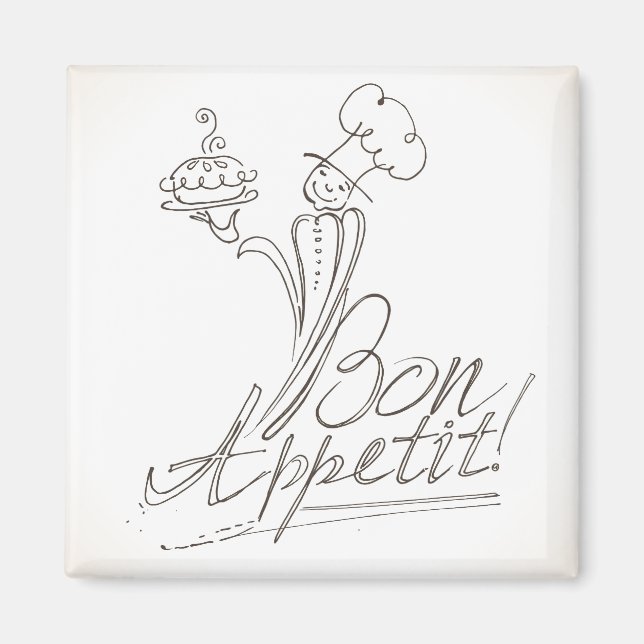 Aimant Le Bon Chef dit Bon Appetit ! (Devant)