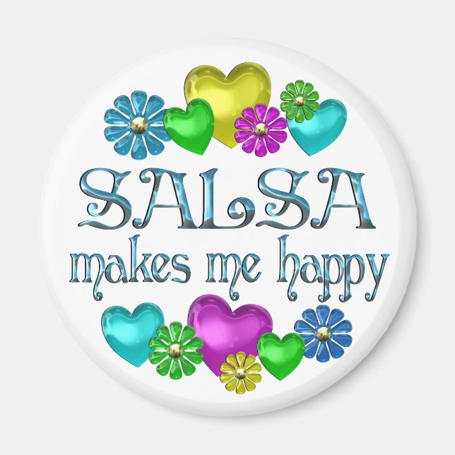 Aimant Le bonheur de la salsa (Devant)