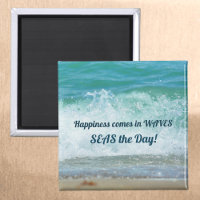 Le bonheur vient en mer des vagues le jour