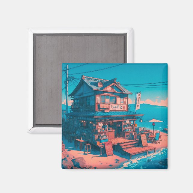 Aimant Le bord de mer Lofi Dreams (Recto/Verso)