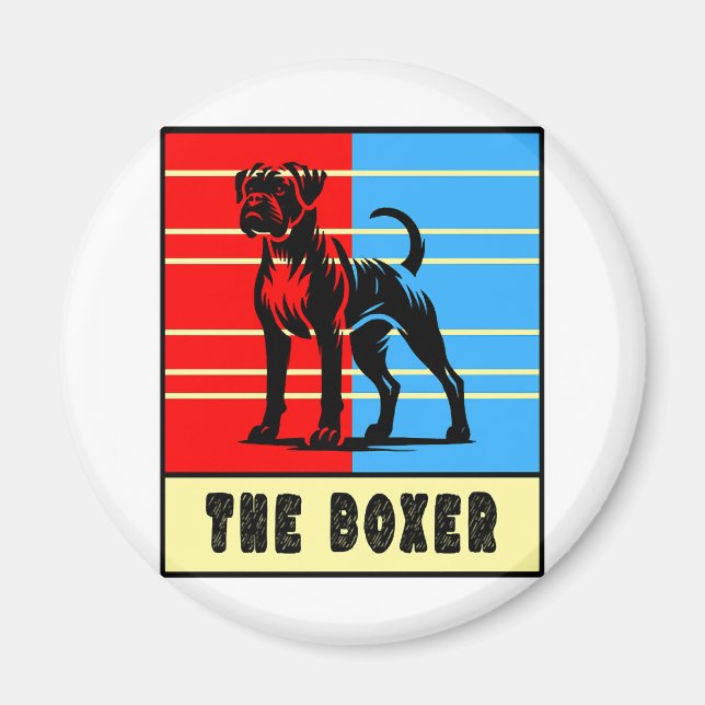 Aimant Le Boxer - Chien Fort (Devant)