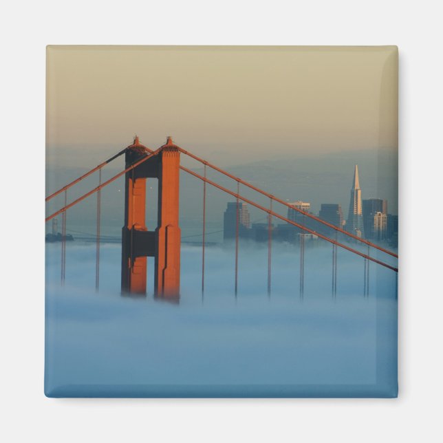 Aimant Le brouillard se répand dans la baie de San Franci (Devant)