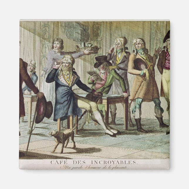 Aimant Le Café des Incroyables, 1797 (Devant)