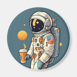 Aimant Le café est OUT DE CE MONDE voyage spatial d'astro