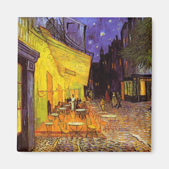 Aimant Le Café-Terrasse Vincent Van Gogh En Beaux-Arts De (Devant)