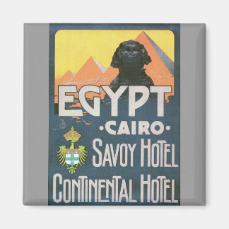 Aimant Le Caire Egypte - Art d'affiche de voyage Vintage
