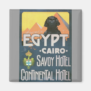Aimant Le Caire Egypte - art vintage d'affiche de voyage