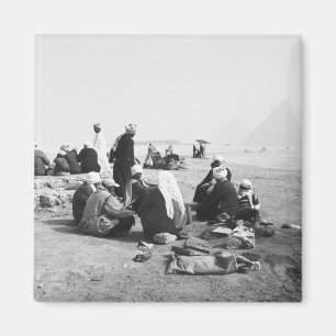 Aimant Le Caire Égypte, jockeys de chameaux Pyramides de