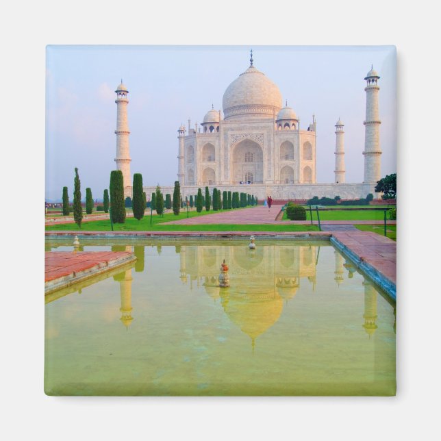 Aimant Le calme paisible Monde célèbre Taj Mahal à (Devant)
