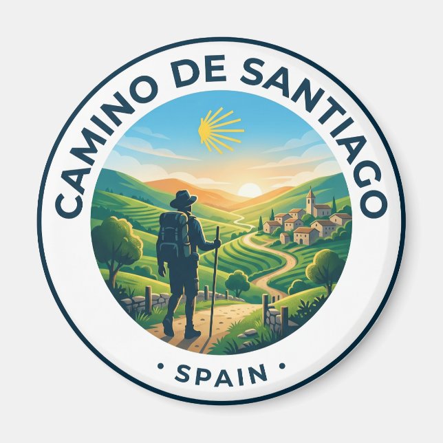 Aimant Le Camino de Santiago Espagne (Devant)
