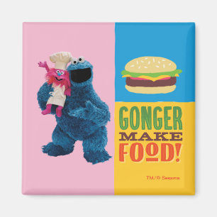 Aimant Le camion gastronomique de Cookie Monster   Gonger