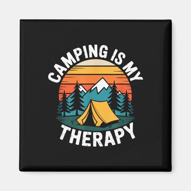 Aimant Le camping est un camp de thérapie pour campeur av (Devant)