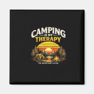 Aimant Le camping est une thérapie design de camping exté