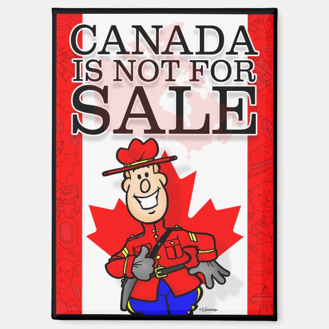 Aimant Le Canada N'Est PAS À Vendre! (Recto)