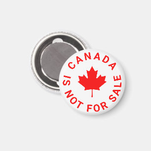 Aimant Le Canada n'est pas à vendre typographie de la feu