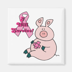 Aimant le cancer du sein survivra au cochon