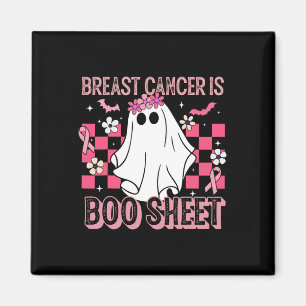 Aimant Le cancer est une feuille de Boo Halloween Sensibi