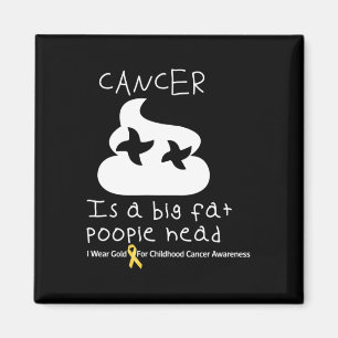 Aimant Le Cancer Est Une Grosse Tête D'Oeuvre Infantile C