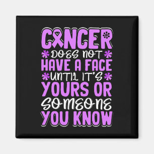 Aimant Le cancer n'a pas de visage avant... - World Canc