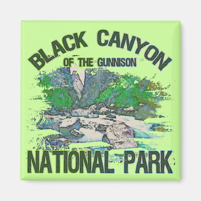 Aimant Le canyon noir du parc national Gunnison (Devant)