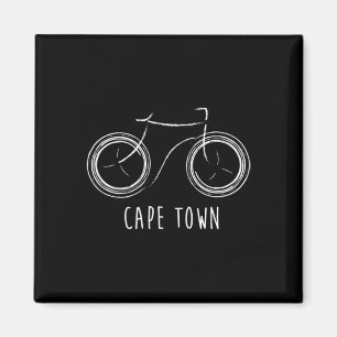 Aimant Le Cap Afrique du Sud Vélo Rétro Vintage Mignon