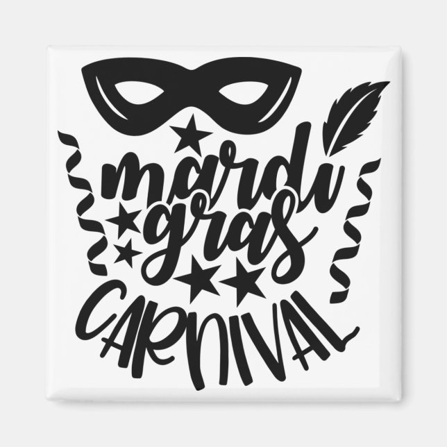 Aimant Le carnaval de Mardi gras (Devant)