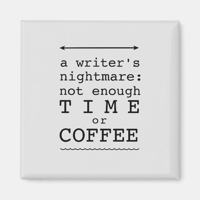 Aimant Le cauchemar d'un écrivain Texte noir (Devant)