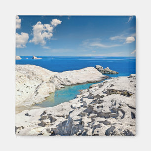 Aimant Le célèbre Sarakiniko à Milos, Grèce