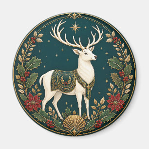 Aimant Le Cerf Souverain de l'Hiver
