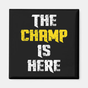 Aimant Le champion est ici championnat de motivation Cham