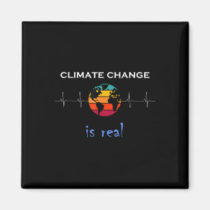 Aimant Le changement climatique est réel pour la protecti