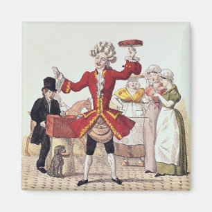 Aimant Le chanteur de rue, gravé par Alois Senefelder