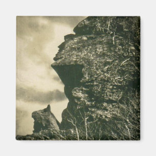 Aimant Le chasseur et son chien à l'entaille du