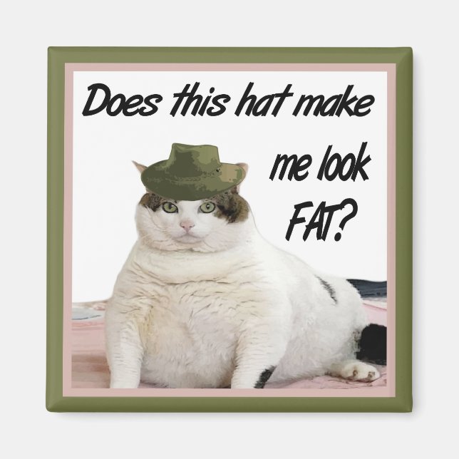 Aimant Le chat et l'aimant Casquette (Devant)