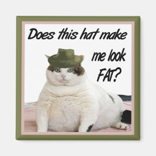 Aimant Le chat et l'aimant de casquette