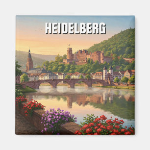 Aimant Le Château de Heidelberg Allemagne Voyage