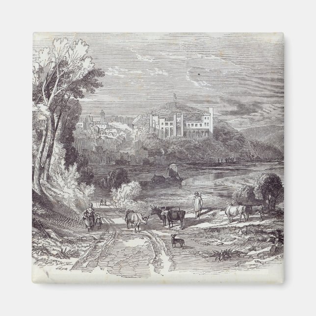 Aimant Le château et la ville d'Arundel (Devant)