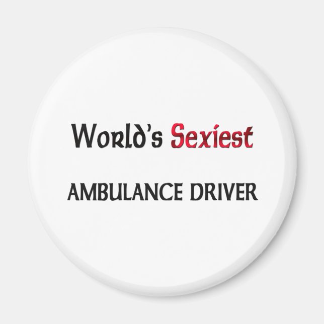 Aimant Le chauffeur ambulancier le plus souple au monde (Devant)