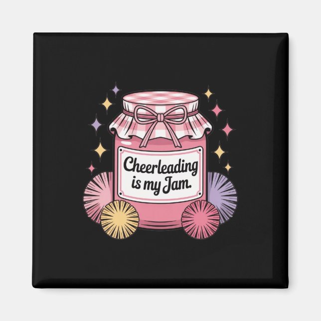 Aimant Le Cheerleading Est Mon Pot Vintage (Devant)