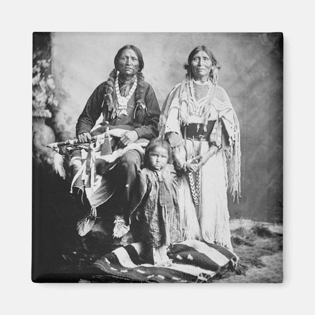 Aimant Le chef d'Apache Antonio Maria avec sa famille, 18 (Devant)
