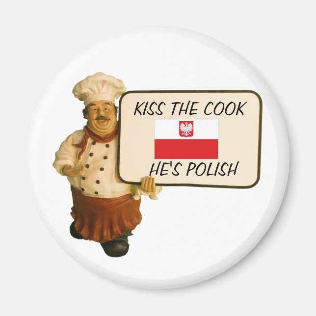 Aimant Le Chef Dit Embrasser Le Cuisinier Polonais (Devant)