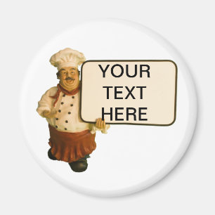 Aimant Le chef vous laisse mettre votre propre texte dans