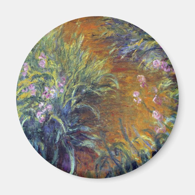 Aimant Le chemin à travers les iris par Claude Monet (Devant)