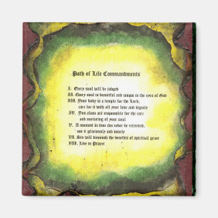 Aimant Le chemin de vie des commandements