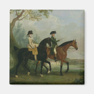 Aimant Le chéri. Équitation de Marcia Pitt avec son