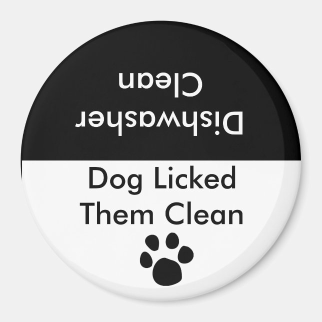 Aimant Le chien les a léchés pour les nettoyer (Devant)