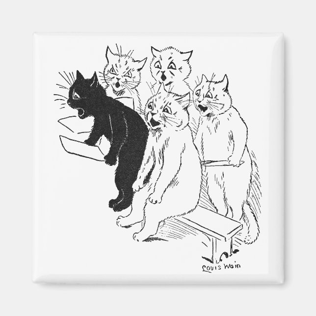 Aimant Le choeur de chat (Devant)