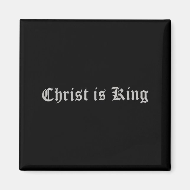 Aimant Le Christ est le roi Jésus catholique chrétien (Devant)