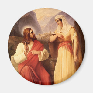 Aimant Le Christ et le Samaritain par Christian Schleisne