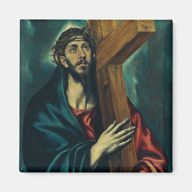 Aimant Le Christ portant la Croix par El Greco (Devant)